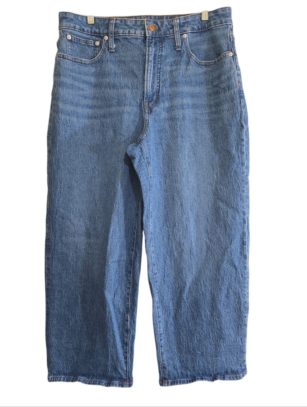 Madewell The Curvy Perfect Vintage Wide-Leg Crop Jean 32 Cresslow Wash - Picture 4 of 10